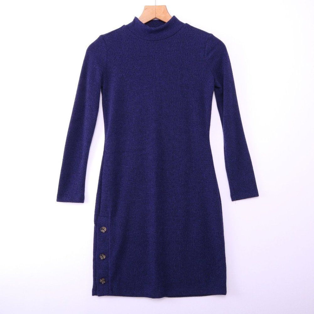 BANANA REPUBLIC PETITE COLLECTION Navy Sweater Dress